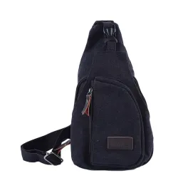 Sac à dos en toile pour homme - sac à bandoulière / bandoulière