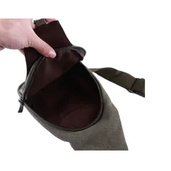 Sac à dos en toile pour homme - sac à bandoulière / bandoulière