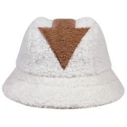 Bonnet en laine d'agneau - type seau - imprimé symbole flèche