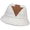 Bonnet en laine d'agneau - type seau - imprimé symbole flèche
