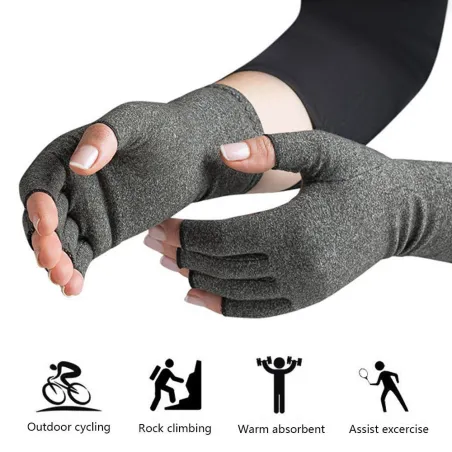Gants de compression thérapeutique - soulagement de la douleur arthritique - coton