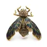 Cigale or cristal - broche élégante