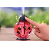 Humidificateur d'air à ultrasons - diffuseur d'huiles essentielles - forme coccinelle - USB - LED - 260 ml