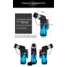 Mini briquet butane - flamme jet - coupe-vent - avec capuchon