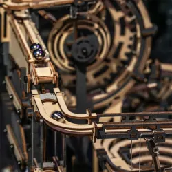 Marble Run - puzzle en bois 3D - blocs de construction - ville de nuit - set
