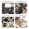 Marble Run - puzzle en bois 3D - blocs de construction - ville de nuit - set