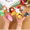 Marionnettes à doigts - forme d'animaux - poupées en peluche pour enfants - 10 pièces