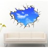 Ciel bleu 3D - Sticker mur/plafond - 50*70 cm