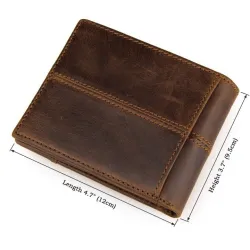 Elegant men's wallet - genuine cow leatherWallets