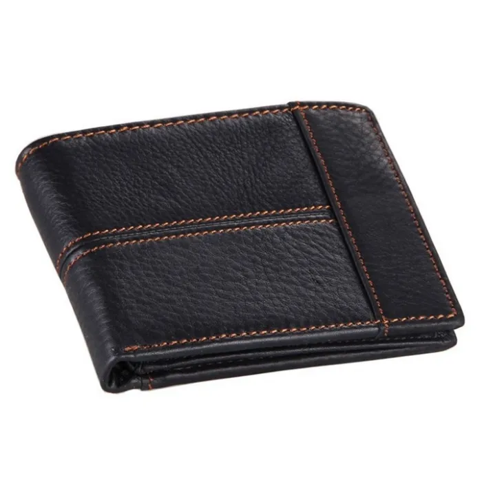 Portefeuille homme élégant - cuir de vachette véritable