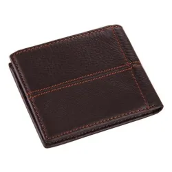 Portefeuille homme élégant - cuir de vachette véritable