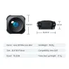 Lentille en alliage d'aluminium - lentille ultra large de 155 degrés - étanche - pour GoPro Hero 9 10 11 Black