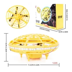 Mini drone UFO - infrarouge à détection manuelle - jouet électrique volant