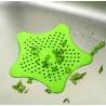 Filtre d'évier de cuisine en silicone - passoire - forme d'étoile