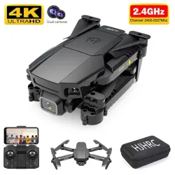 HJ78 Mini - WiFi - FPV - Double caméra 4K HD - pliable - RC Drone Quadcopter - RTF