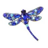 Broche libellule en cristal