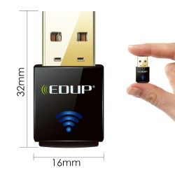 EDUP - 300Mbps - nano USB 2.0 sans fil - carte réseau - récepteur WiFi