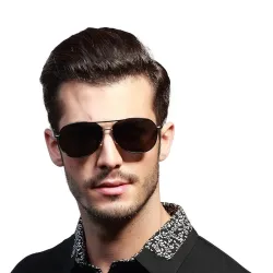 HDCRAFTER - Lunettes de soleil oversize vintage - polarisées - UV400
