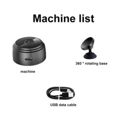 A9 - mini caméra - sans fil - enregistreur vocal - vision nocturne - IP - WiFi - HD 1080P