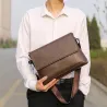 Elegant shoulder bag - leather - wideBags