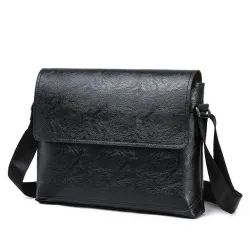 Elegant shoulder bag - leather - wideBags