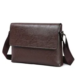 Elegant shoulder bag - leather - wideBags