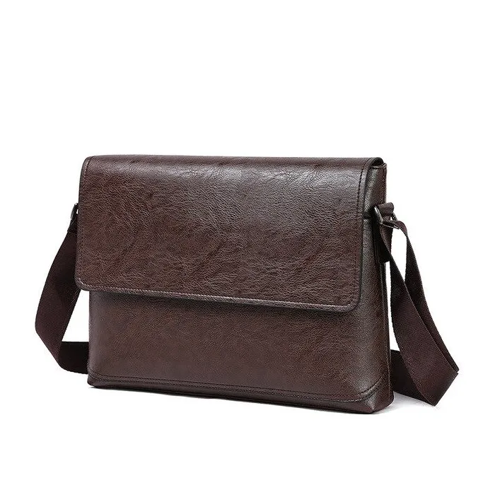 Elegant shoulder bag - leather - wideBags