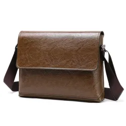 Sac à bandoulière élégant - cuir - large
