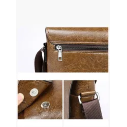 Sac à bandoulière élégant - cuir - large