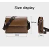 Elegant shoulder bag - leather - wideBags
