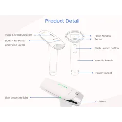 2 in 1 IPL laser gun - permanent hair removal - epilatorHair removal