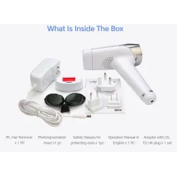 2 in 1 IPL laser gun - permanent hair removal - epilatorHair removal