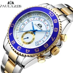 PAULARES - montre mécanique de luxe - acier inoxydable