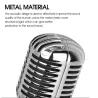 Microphone de style vintage - vocal dynamique - avec support