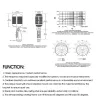 Microphone de style vintage - vocal dynamique - avec support