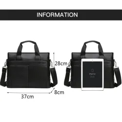 Sac d'affaires élégant à bandoulière - cuir
