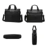 Sac d'affaires élégant à bandoulière - cuir