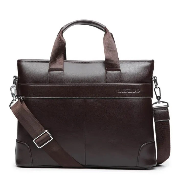 Sac d'affaires élégant à bandoulière - cuir