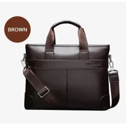 Sac d'affaires élégant à bandoulière - cuir