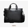 Sac d'affaires élégant à bandoulière - cuir