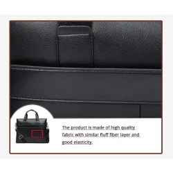 Sac d'affaires élégant à bandoulière - cuir
