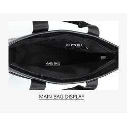 Sac d'affaires élégant à bandoulière - cuir