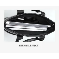 Sac d'affaires élégant à bandoulière - cuir