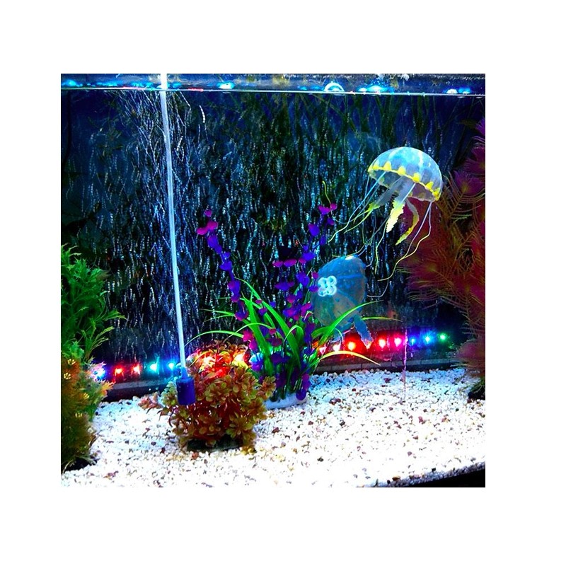 Méduse en silicone - décoration aquarium