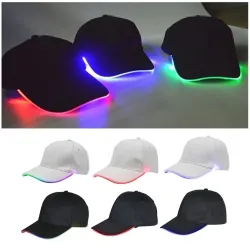 Casquette de baseball - réglable - avec LED
