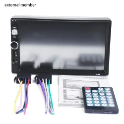 Radio de voiture Bluetooth - Écran tactile LCD 2 - 7''' - lecteur MP3-MP5 - USB - MirrorLink