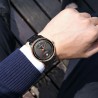CADISEN - montre mécanique automatique - étanche - acier inoxydable - noir