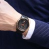 CADISEN - montre mécanique automatique - étanche - acier inoxydable - noir