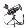 MAONO - microphone à condensateur - bouton de gain - trépied - USB