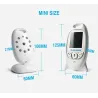 VB601 - babyphone vidéo - caméra sans fil - conversation bidirectionnelle - vision nocturne - LCD
